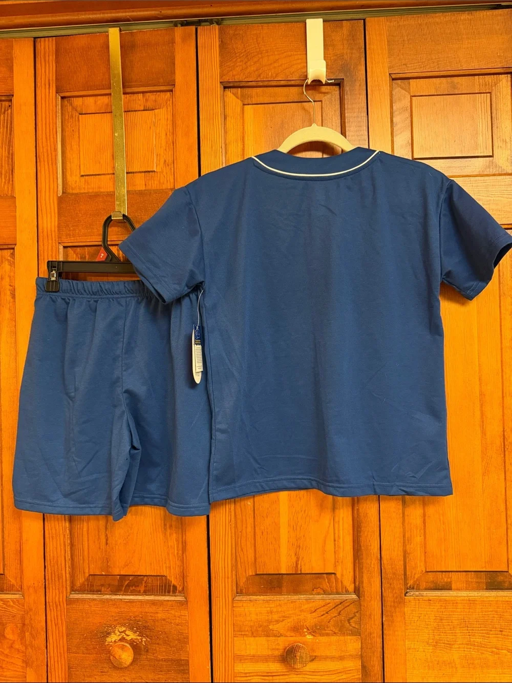 wonder nation Blue Short Sleeve Game Controller Pajama Set with White Trim NWT L